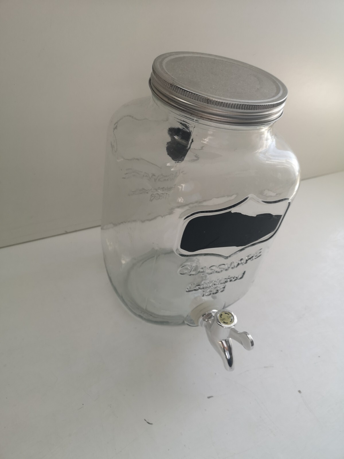 Yorkshire Glassware 1898 Glass 3 Litre / 3L Liquid Dispenser eBay