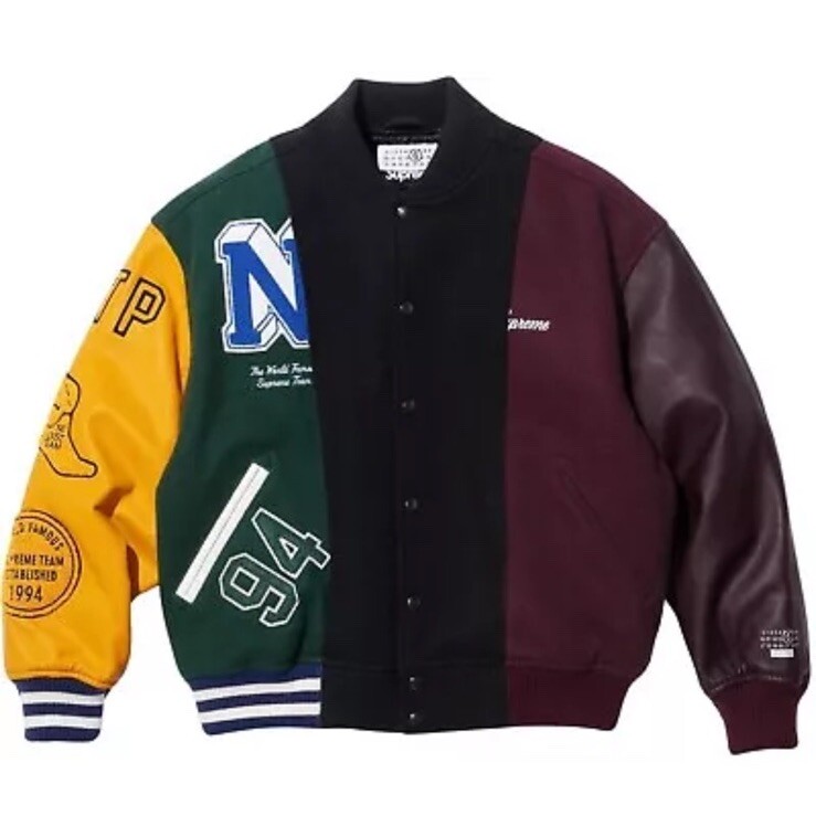 Supreme MM6 Maison Margiela Split Varsity Jacket Size Small | In