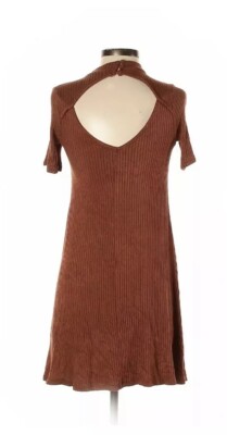 American Eagle Outfitters Women Brown Rust Terra-cotta Casual Dress Medium  Fall | eBay