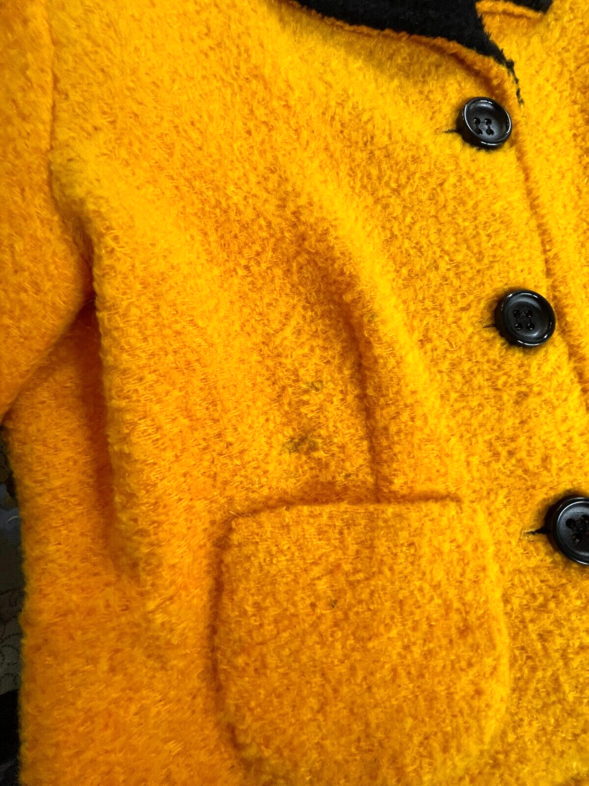 VTG Platinum Dorthy Schoelen Cropped yellow jacke… - image 9