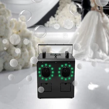 900W DMX Smoke Fog Bubble Machine RGB LED Light Bubble Blower Stage DJ Fogger RC