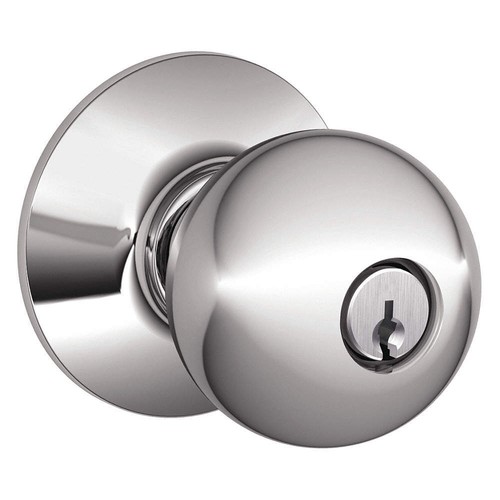SCHLAGE F51A ORB 625 Knob Lockset,Mechanical,Entrance,Grd. 1 45EH27