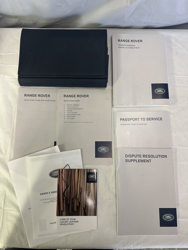 2014 Range Rover Land Rover Owners Manual And Case | eBay
