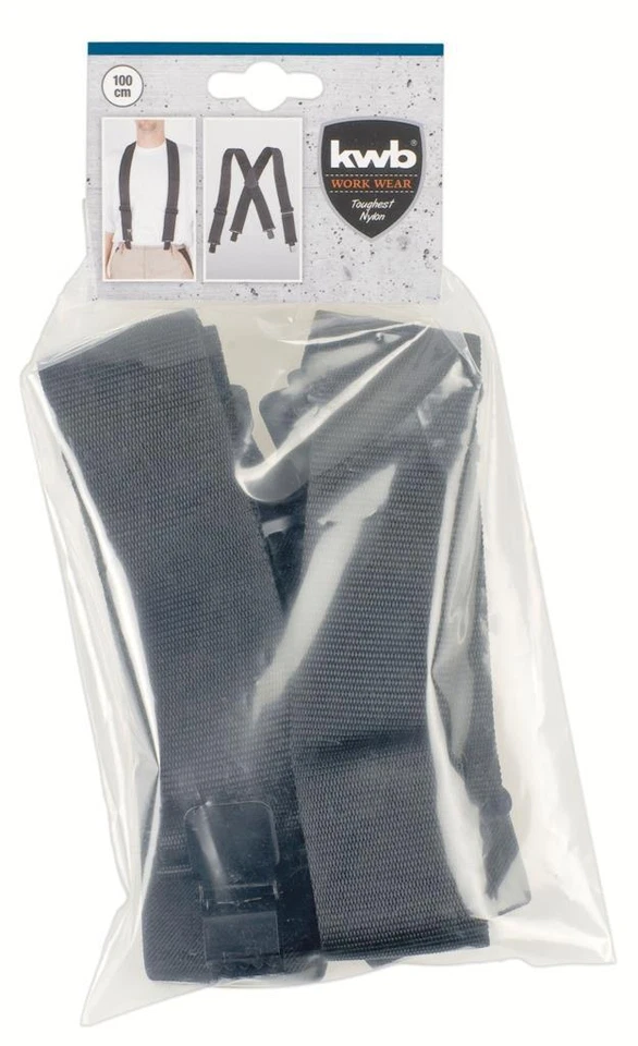 KWB Hosenträger elastisch, schwere Handwerker-Qualität NEU&OVP ArtNr.908110