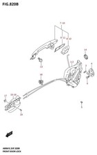 Suzuki Genuine Front Door Latch Assy Left E Vitara Interior 82202M58UA0-000