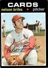 1971 Topps Nelson Briles St. Louis Cardinals #257 a