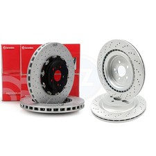 F&uuml;r Mercedes C63 S E63 S63 S65 SL63 SL65 AMG Vorne Heck Set Bremsscheiben Fr /