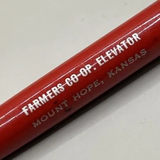 VTG Scripto Tu Tone Ballpoint Pen FARMERS CO-OP ELEVATOR Mount Hope KS Kansas