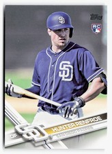 2017 Topps #US22 Hunter Renfroe RC Image Variation SP Short Print Rookie Card. rookie card picture