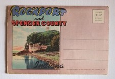 Vintage Photo Folder Rockport & Spencer County Indiana Santa Claus Land