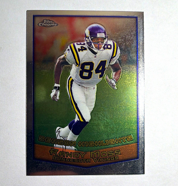Topps 1999 Topps Chrome - Season Highlights Randy Moss #126 Vikings NFL
