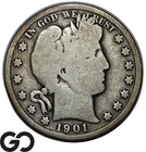 1901 Barber Half Dollar