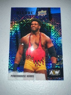 2022 Upper Deck Allure AEW Powerhouse Hobbs Blue Line /35 17/35 Royce Keys
