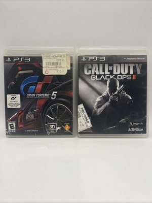 PS3 Game Lot Of 2   Gran Turismo 5 + Call of Duty Black Ops II