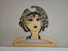 Vintage 60s 70s BG Milano Mod Lady Plastic Face Fashion Clothes Hanger Italy