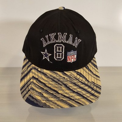Vtg 90s Dallas Cowboys Troy Aikman 8 NFL Snapback Cap Hat Made in USA OSFM