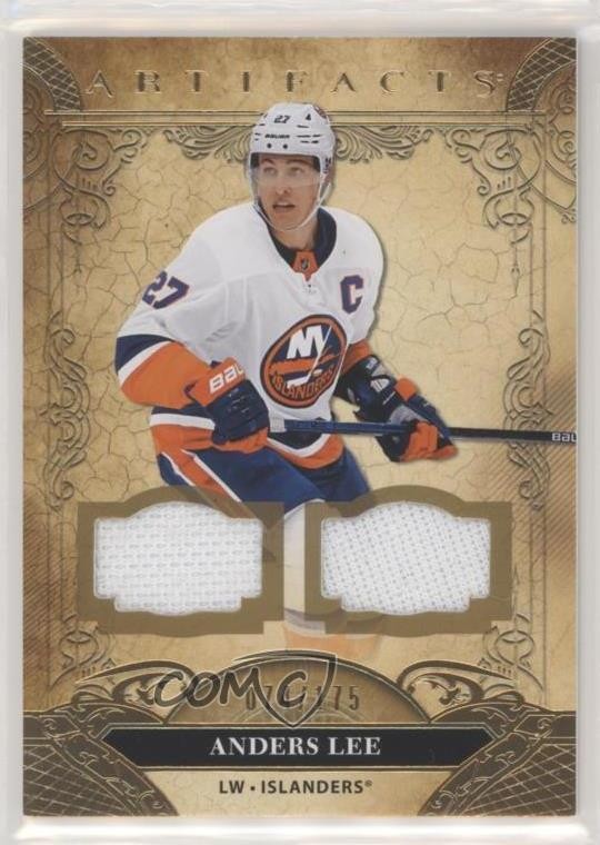 2020-21 Upper Deck Artifacts Material Gold /175 Anders Lee #1 a1o