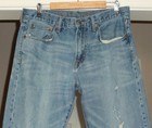 Mens AE AMERICAN EAGLE Cotton Distressed Classic Bootcut Denim Jeans Size 34 — photo 3