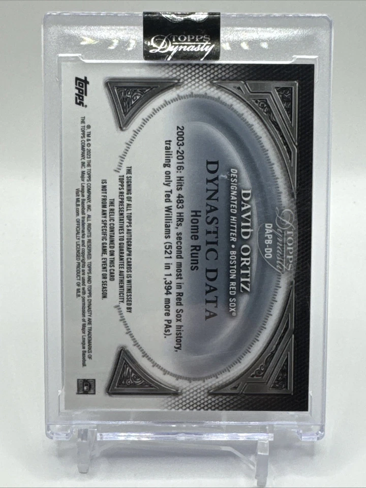 2023 Topps Dynasty #DAPB-DO2 David Ortiz On Card Auto /10 Red Sox - Image 2 of 2
