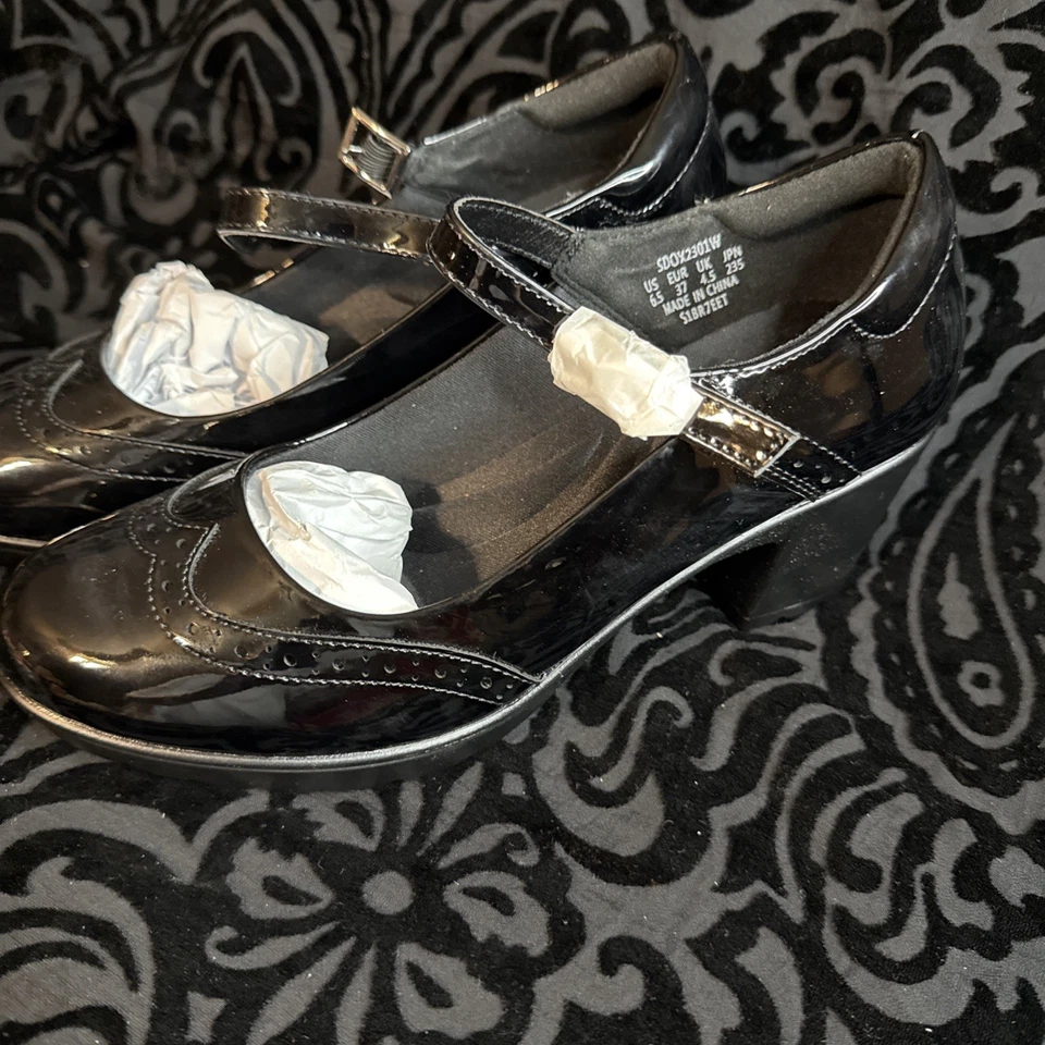 Dream пары женщин лодыжки ремень низкий коренастый блок каблук Mary Jane Oxford 6,5 новый - Изображение 2 из 4