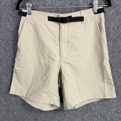 Columbia Women's M GRT Omni-Dry Nylon Hiking Outdoor Shorts Tan Khaki Built-in