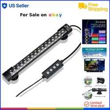 Aquarium LED Light Full Spectrum Waterproof 8W with Auto Sunrise-Moon