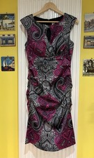 Sangria Women's Dress Size 10 Fully Lined In Pink, Grey & Black