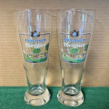Paulaner Weissbier .5L Beer Glass ~ Germany