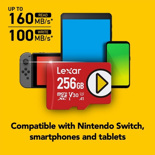 256GB PLAY microSD Karte, UHS-I, C10, U3, V30, A1, Full HD, 4K, bis 160/100... - Bild 3 von 8