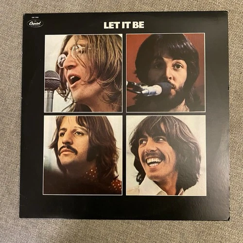The Beatles Let It Be Lp 1979 Vinyl Record VG+ W/Poster Capital