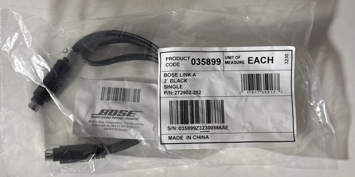 Câble Haut-parleur Bose 20ft (6m) Bare Wire - Pour VCS-10, Excellent état D'occasion