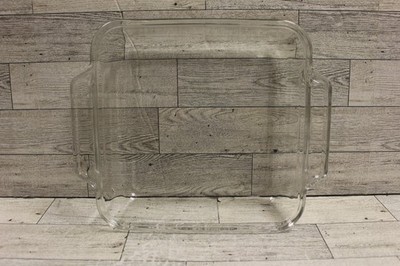 Vintage Anchor Hocking Ovenware Glass Square Casserole Baking Dish - Used