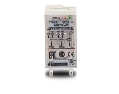 1PC New Relay RXM2LB2F7 5A 120VAC with Light #vn