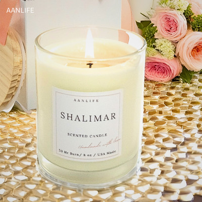 Shalimar Scented Candle   Inspired Edition, Warm Exotic Floral, Gift for Women