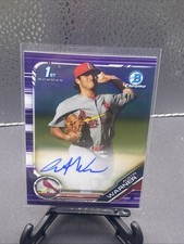 2019 Bowman Chrome Austin Warner 1st Bowman On Card Auto Autograph Purple /250