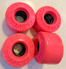 Kryptonics "KRYPTOS" Roller/Quad Skate Wheels  Bauer NOS PINK 62mm x 4