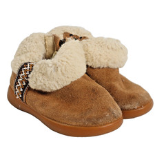 UGG Dreamee 1143659T-001 Boots Toddlers US 6 Brown Suede Faux Fur Winter Bootie