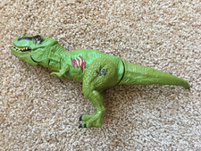 Jurassic World Green Tyrannosaurus Rex 2015 Hasbro Bashers  Biters Loose