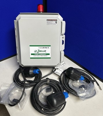 Zoeller P-N 10-1044 REV- B High Water Alarm Control Unit Complete With 3 Floats