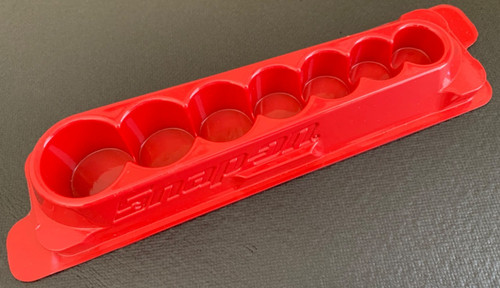 Excellent Snap On PAKTY195 Red Magnetic Socket Tray for 3/8 Drive Made in USA
