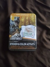 Rare Sealed Jurassic World Sticker Color Activity Set Brand New