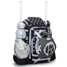 KAVIGOR Catchers Gear Bag, 80L Baseball/Softball Backpack Holds 2 Sets of Gea...