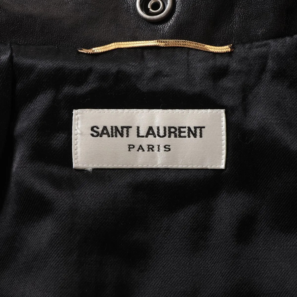 Saint Laurent Giacca di Pelle F34 Donna Nero 506798 Appendino è Staccabile