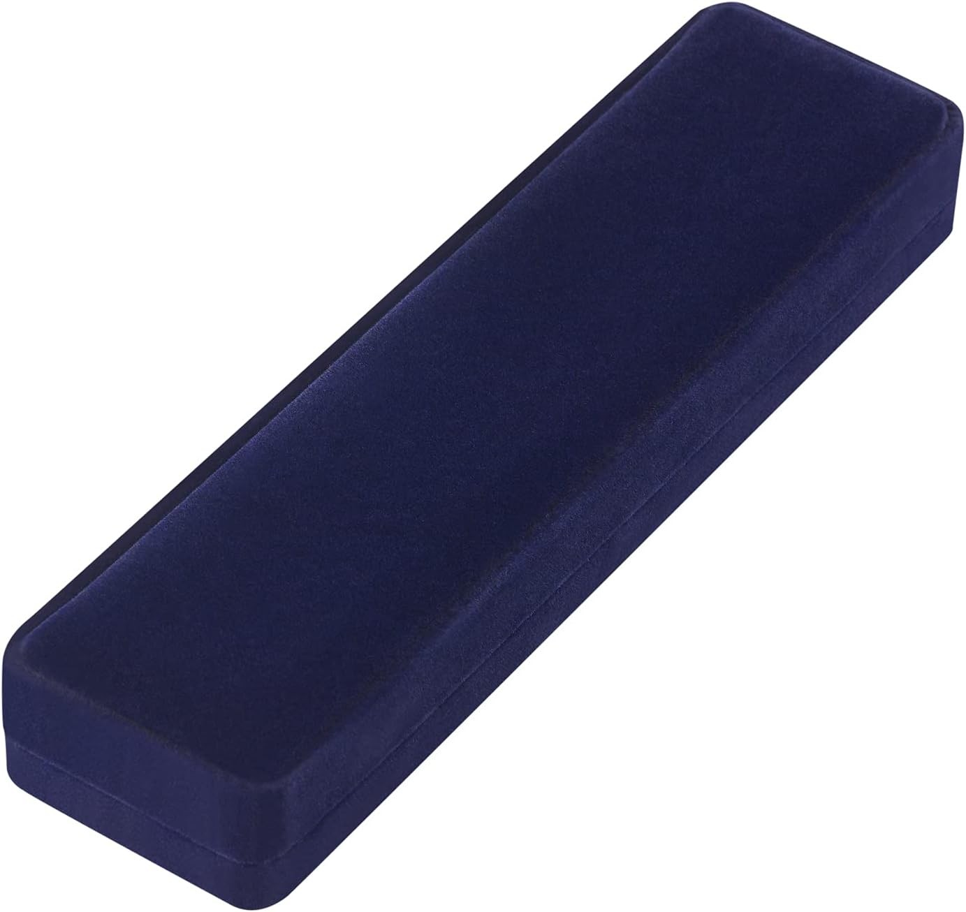 LETURE 2 Pieces Long Velvet Jewelry Chain Necklace Gift Box Set, Blue 