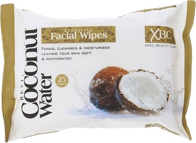 XBC Revitalisierende Kokoswasser feuchtigkeitsspendende Gesichtsbehandlung 25 pro Packung Tücher S1
