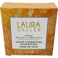 LAURA GELLER Baked Balance-n-Brighten LIGHT Color Correcting Foundation 0.32oz