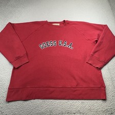 VINTAGE Guess USA Sweatshirt Men XL Crewneck Pullover American Tradition 90s