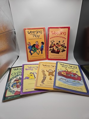 Wee Sing Childrens Song Books Vintage Paperback (Lot of 6) Books Only a wee book