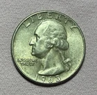 1963 D Washington Quarter - 90% Silver - Lightly Circulated -  Nice