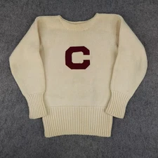 Vintage Cornell University Sweater Mens 40 Varsity Ivy League Letterman Wool 60s
